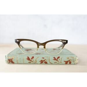 Vintage Graceline Cat eye rockabilly eyeglass 1960s Pin up NOS